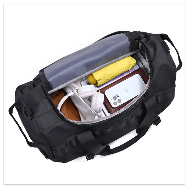 Unisex large capacity Gym bag, travel bag, fitness training duffle bag, multipurpose pockets daily use shoulder bag