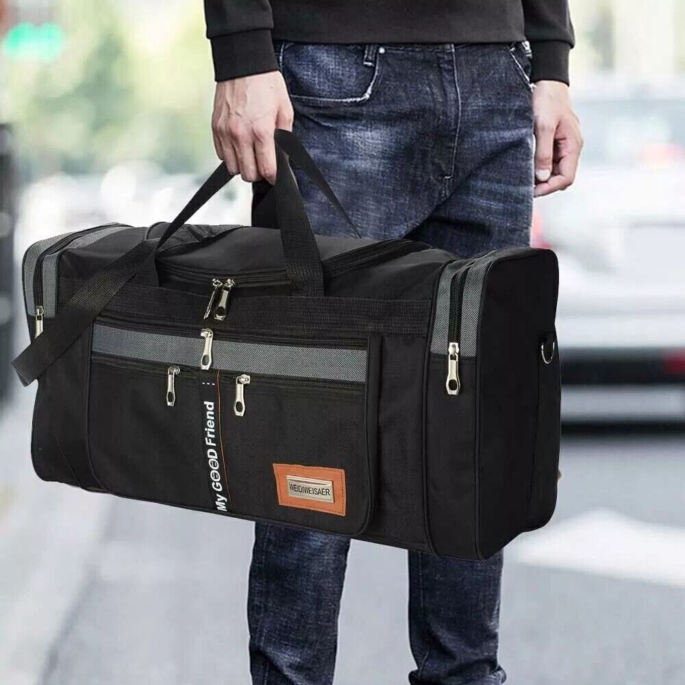 Men Extra Large Big Sports Gym Holdall Bag Travel Work Cabin Barrel Bag